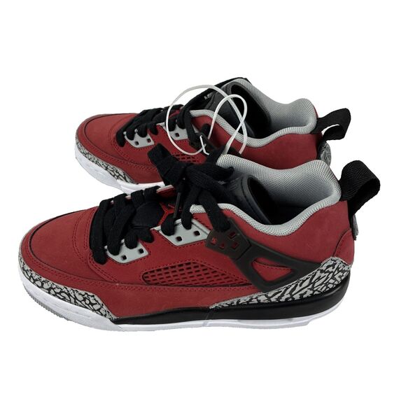 NIKE JORDAN SPIZIKE LOW (GS) GYM RED/BLACK SIZE 4.5Y/WOMEN'S 6 [FQ3950-600] - Picture 3 of 8